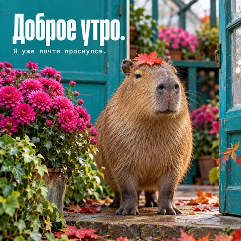 Доброе утро, я уже почти проснулся